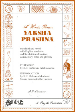 A.V. Srinivasan A Hindu Primer: YAKSHA PRASHNA