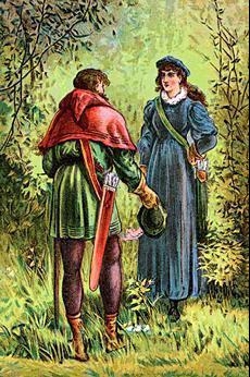 th century illustration of Robin Hood and Marian Robin Hood Robin Hood - photo 4