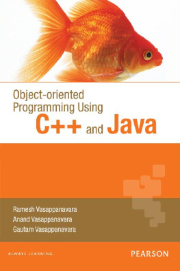 Anand Vasappanavara - Object-oriented Programming Using C++ and Java