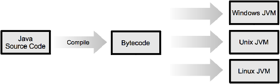 Figure I2 Java programming model Currently JVMs are available for Windows - photo 2