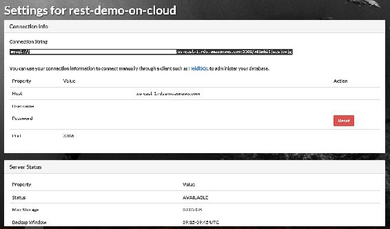 You can even get the MySQL connection string from the JAWSDBURL configuration - photo 1