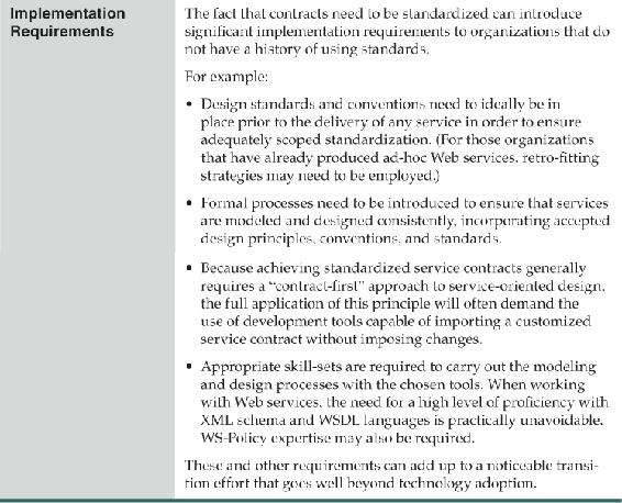 Table B1 A profile for the Standardized Service Contract principle Table - photo 4