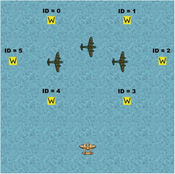 Figure 10-2 The player enemies and waypoints with IDs in the layout Add an - photo 2