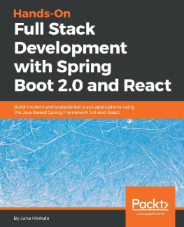 Juha Hinkula [Juha Hinkula] - Hands-On Full Stack Development with Spring Boot 2.0 and React