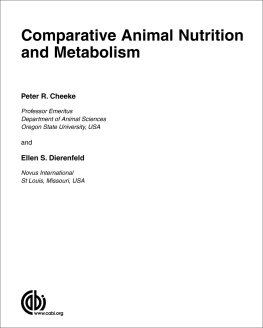 Peter Robert Cheeke Comparative Animal Nutrition and Metabolism