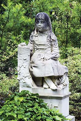 Gracie sculpture in Bonaventure Cemetery River Street In an increasingly - photo 19