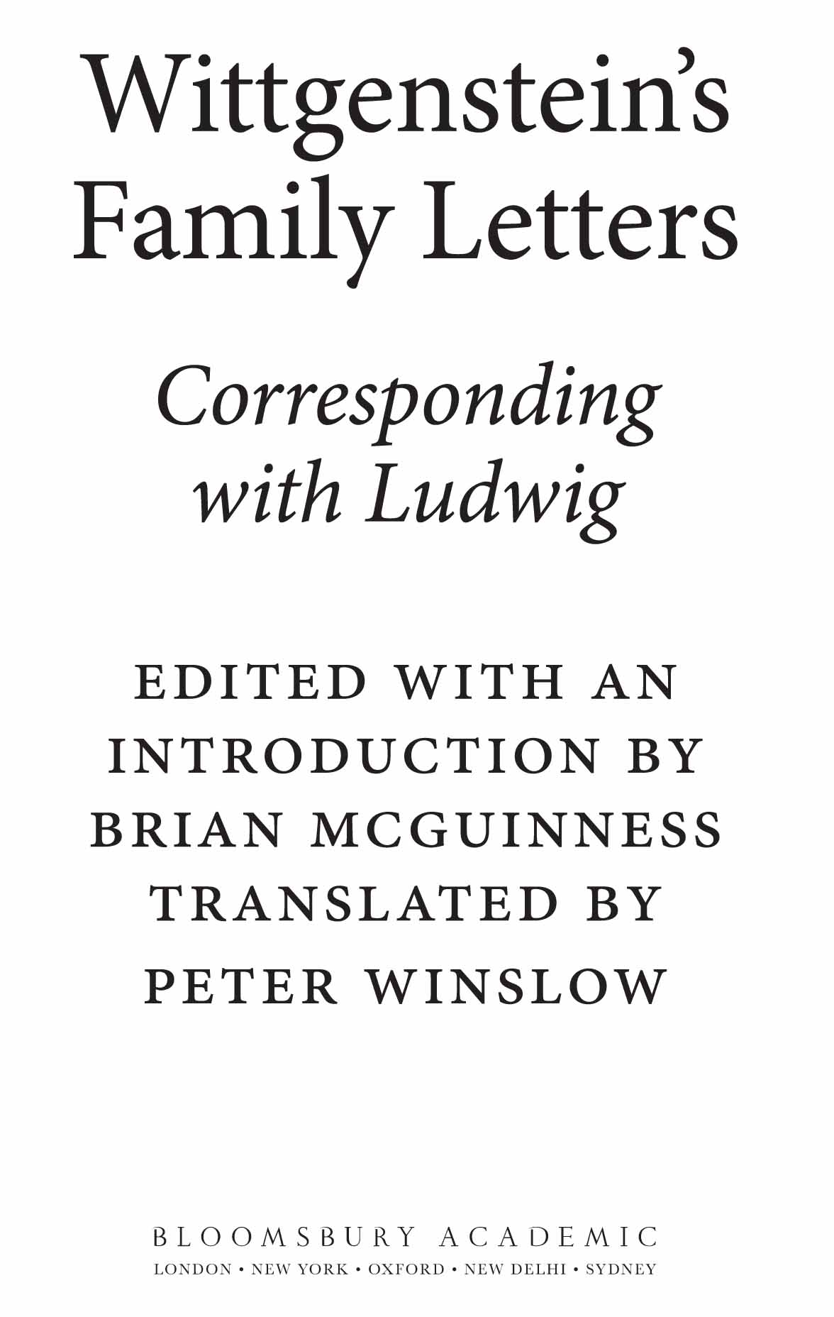 Wittgensteins Family Letters Corresponding with Ludwig - image 3