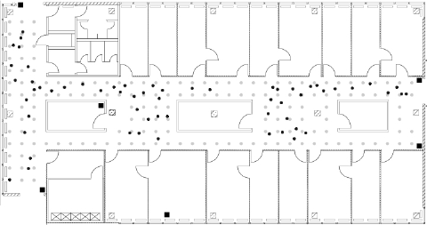 Floor Plan of the Test Environment In this floor plan the 6 fixed access - photo 2