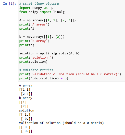 We validate the results with the final 0 matrix Using pandas in Jupyter - photo 3