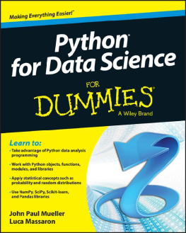 Luca Massaron - Python for Data Science For Dummies