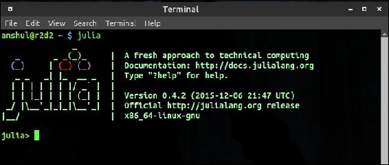 To open the Julias interactive shell type julia into the Terminal To - photo 1