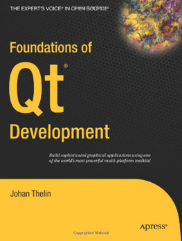 Johan Thelin Foundations of Qt Development