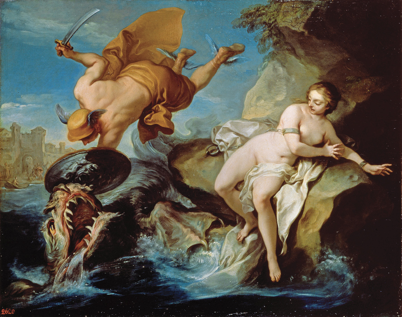 Perseus rescues Andromeda from the sea dragon Cetus The infant Heracles - photo 7