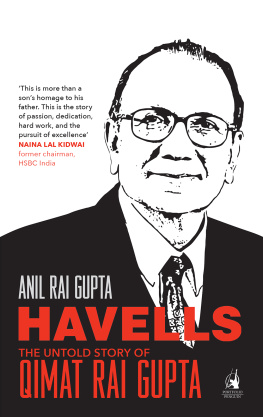 Anil Rai Gupta - Havells: The Untold Story of Qimat Rai Gupta