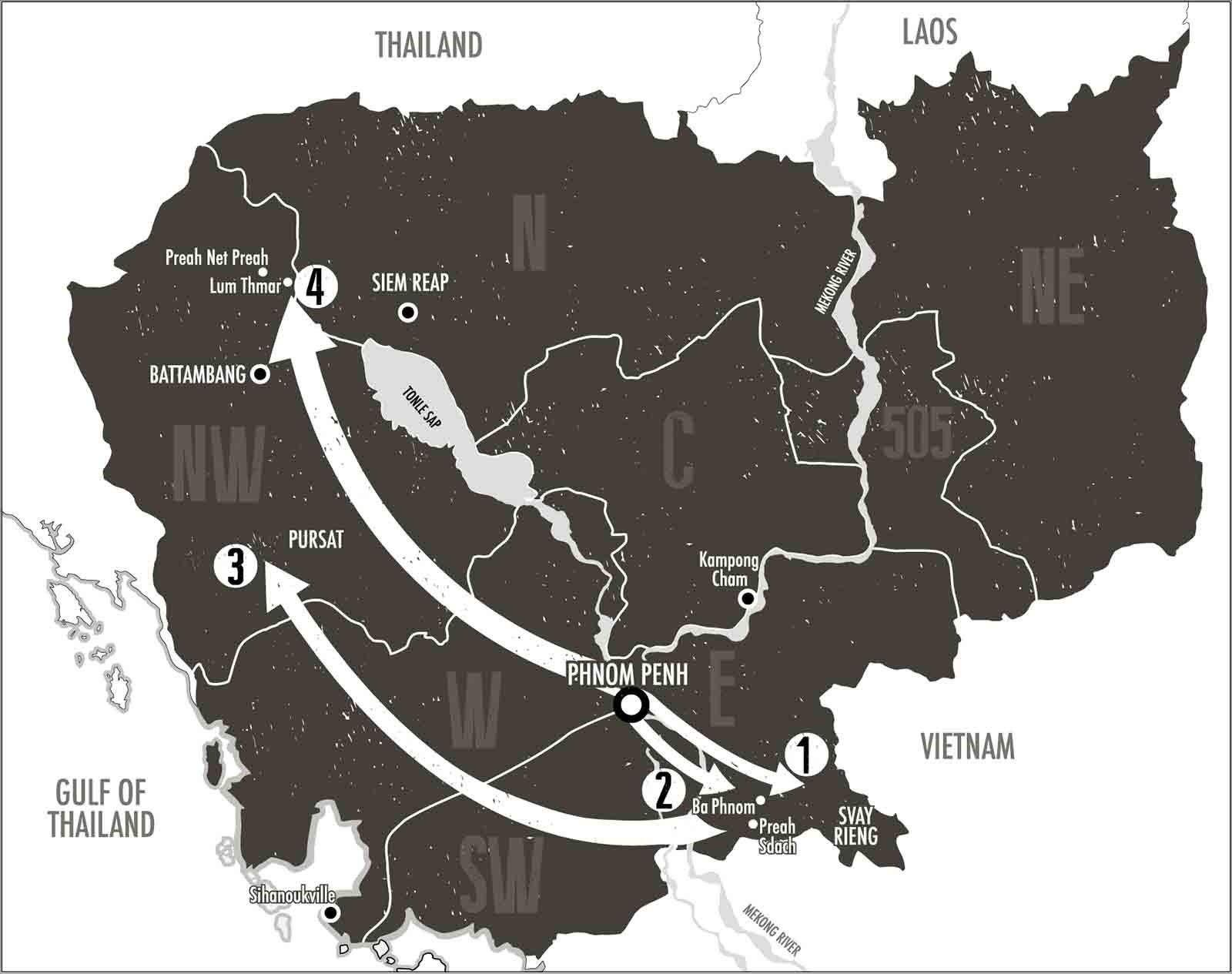 Under the Khmer Rouge Cambodia was renamed Democratic Kampuchea and divided - photo 3