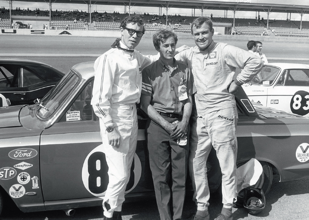 At Daytona 1967my car and Jim McKeowns engine Left to right me mechanic - photo 14