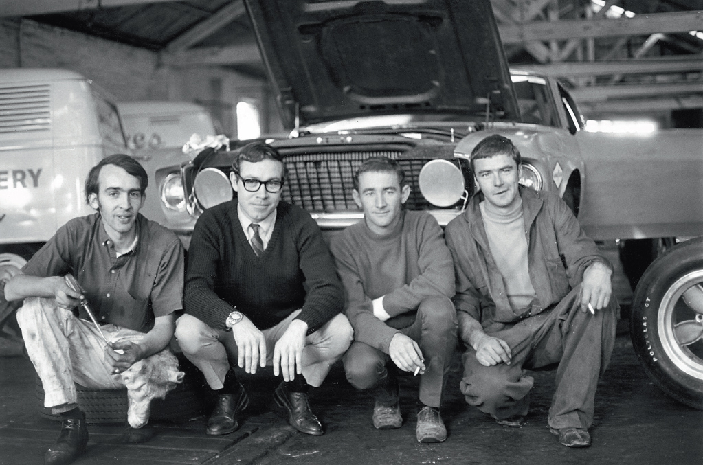 On the earthen floor of 711 Malvern Road with the Mustang still to be painted - photo 17