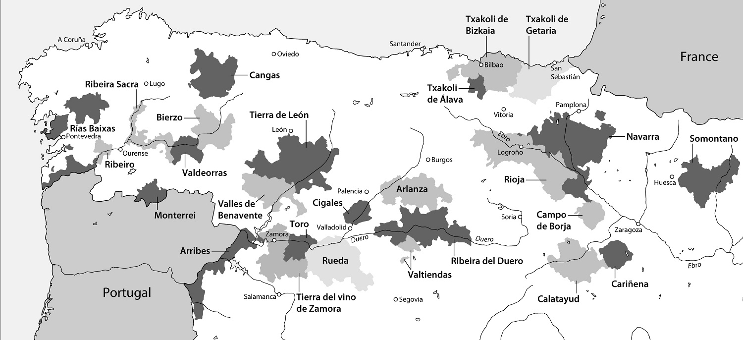 The wine regions of northern Spain Until as little as five years ago Spain - photo 2