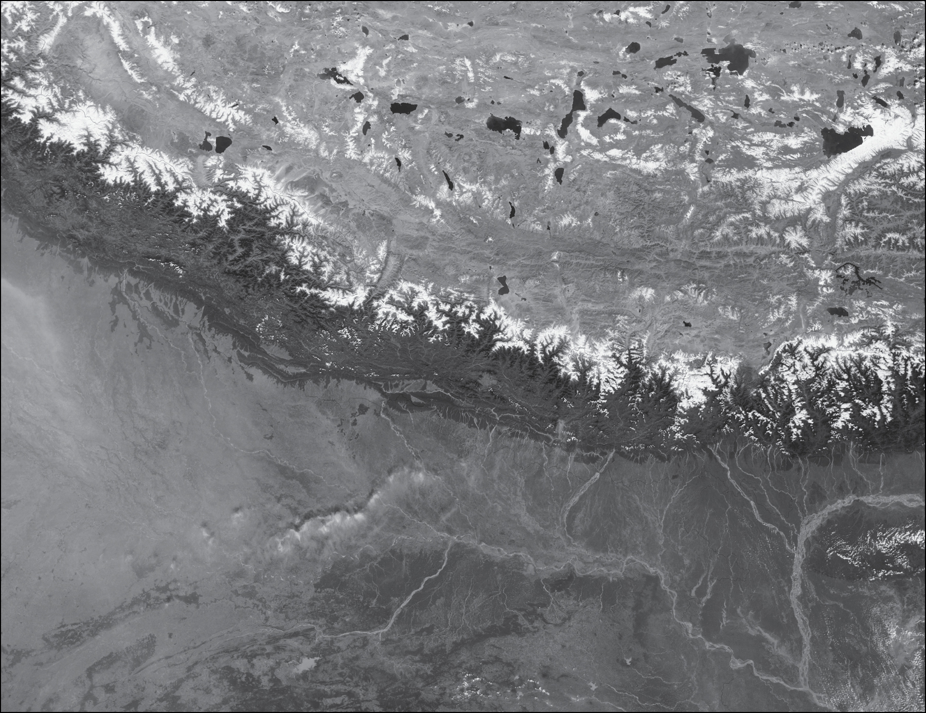 A NASA satellite image from October 27 2002 showing a Himalayan mountain - photo 6