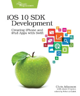 Chris Adamson - iOS 10 SDK Development: Creating iPhone and iPad Apps with Swift