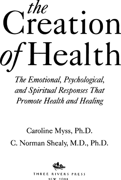 Also by Caroline Myss Anatomy of the Spirit Why People Dont Heal and How - photo 2