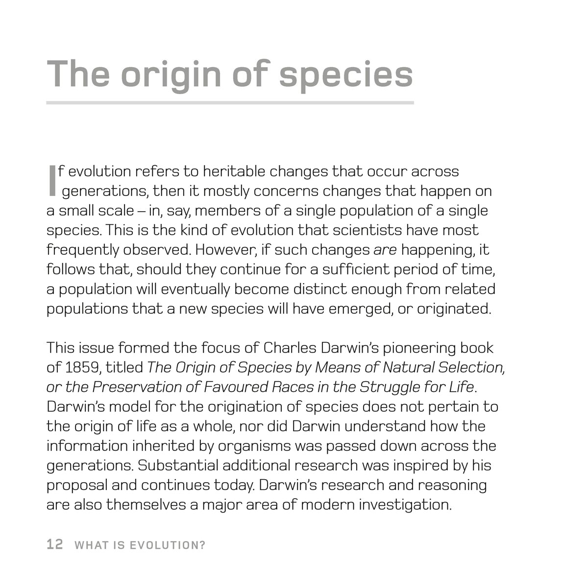 The origin of species If evolution refers to heritable changes that occur - photo 12