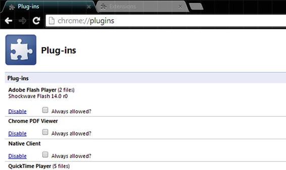 Figure 1-3 Viewing the Google Chrome plug-ins Well-known browser plug-ins - photo 3