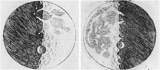 Fig 11 Galileos sketch of the Moon as he saw it through his telescope From - photo 1