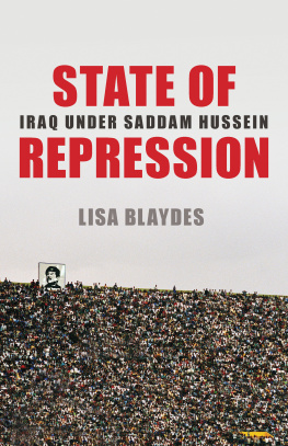 Lisa Blaydes State of Repression: Iraq under Saddam Hussein