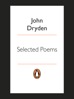 John Dryden - Selected Poems