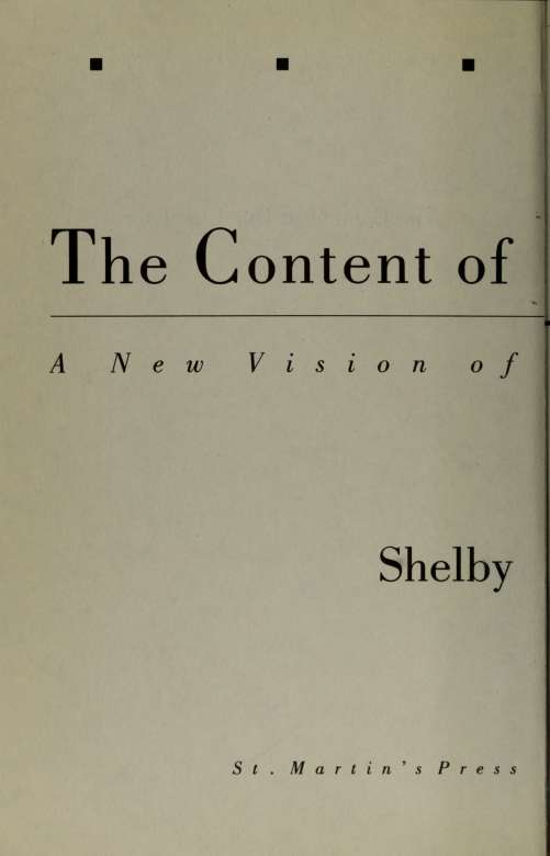 To Shelby Sr Table of Contents Introduction Of all that mi - photo 3