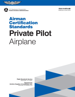 Flight Standards Service Airman Certification Standards Private Pilot Airplane