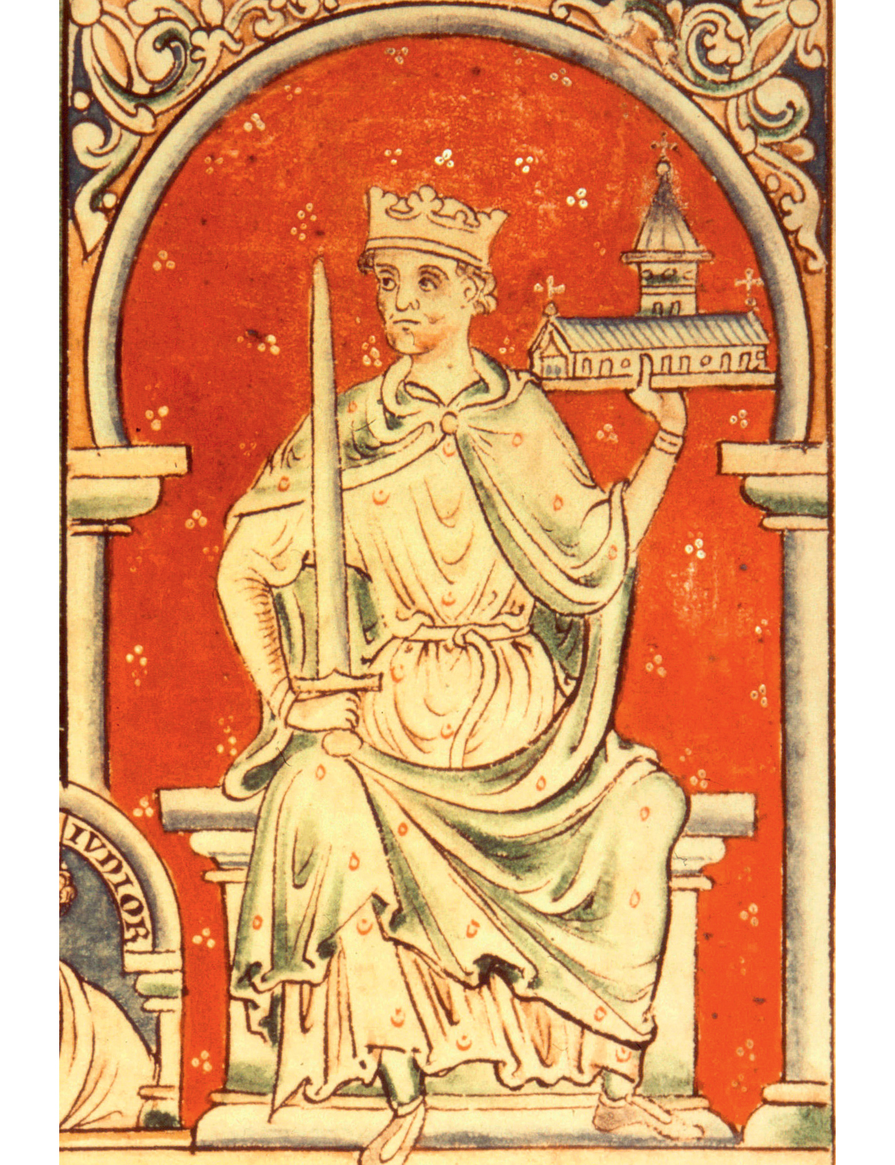 King Richard I shown here in an illustration from a mid-thirteenth-century - photo 1