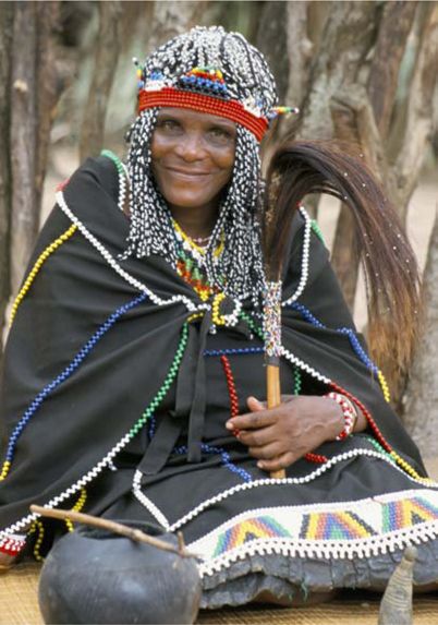 A Sangoma or healer from KwaZulu-Natal South Africa Sangomas practise healing - photo 7