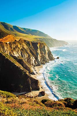 coastline along Highway 1 in Big Sur a coastal sunset in Monterey - photo 7