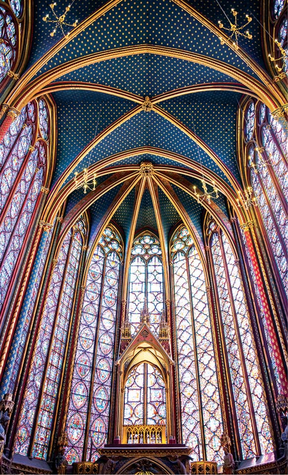 Stained glass and the beautiful vaulted ceiling of the Cathedral of - photo 19