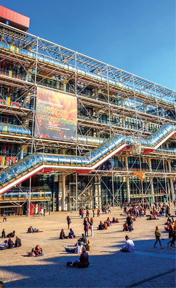 The inside out exterior of the Pompidou Centre The Picasso Paris museum - photo 21