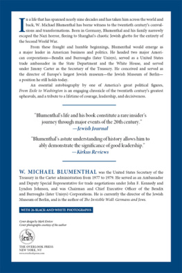 W. Michael Blumenthal - From Exile to Washington : A Memoir of Leadership in the Twentieth Century