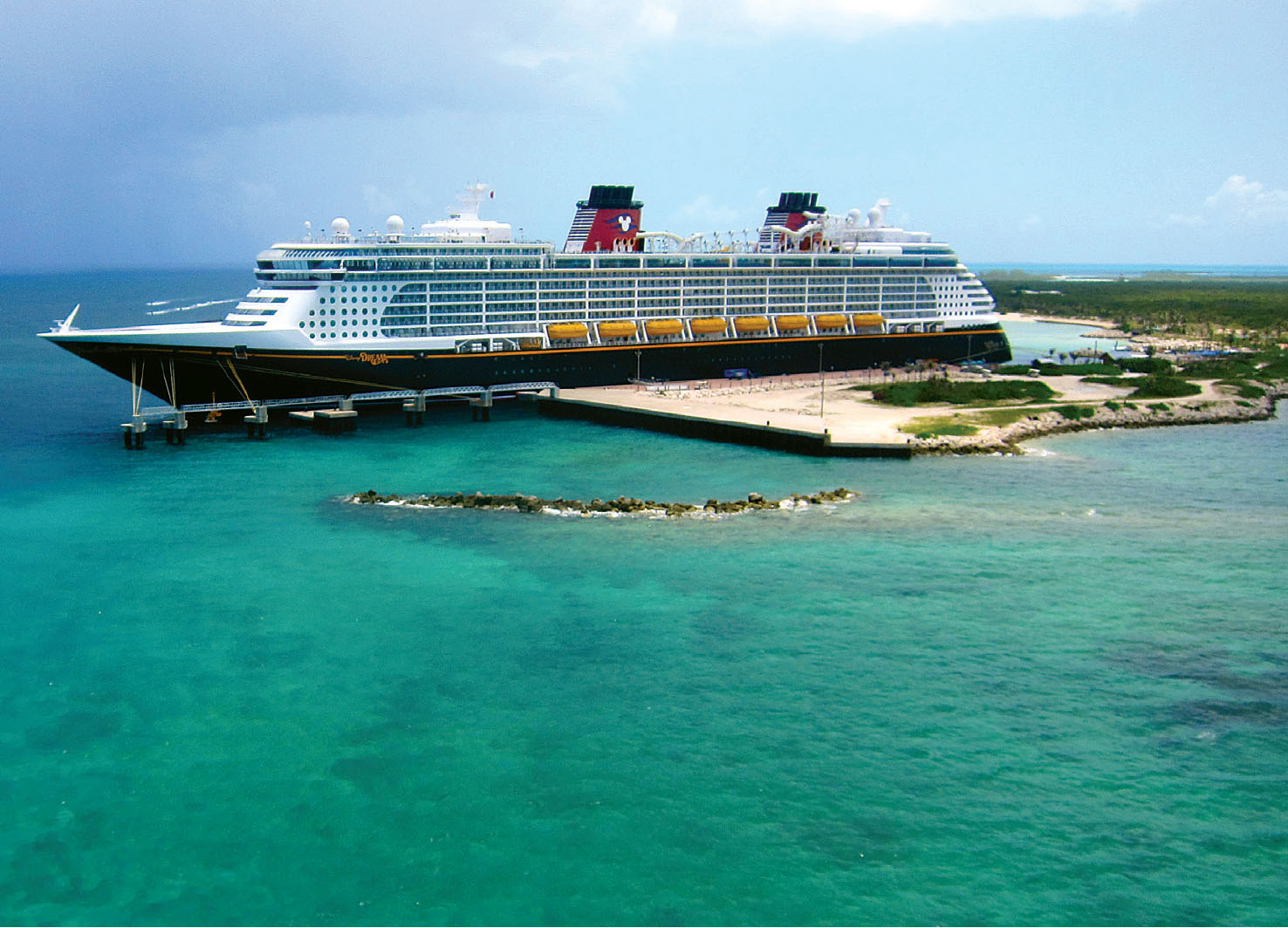 The Disney Dream at Castaway Cay as seen from a parasail Photo Erin Foster - photo 4