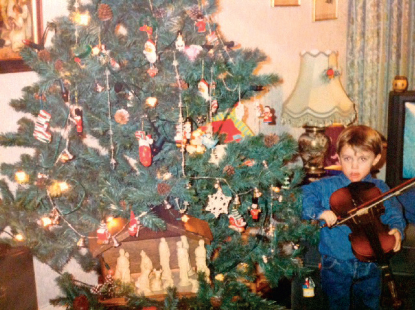 Fiddlin around on Christmas DayMaybe I should have played the drumsDad and me - photo 7