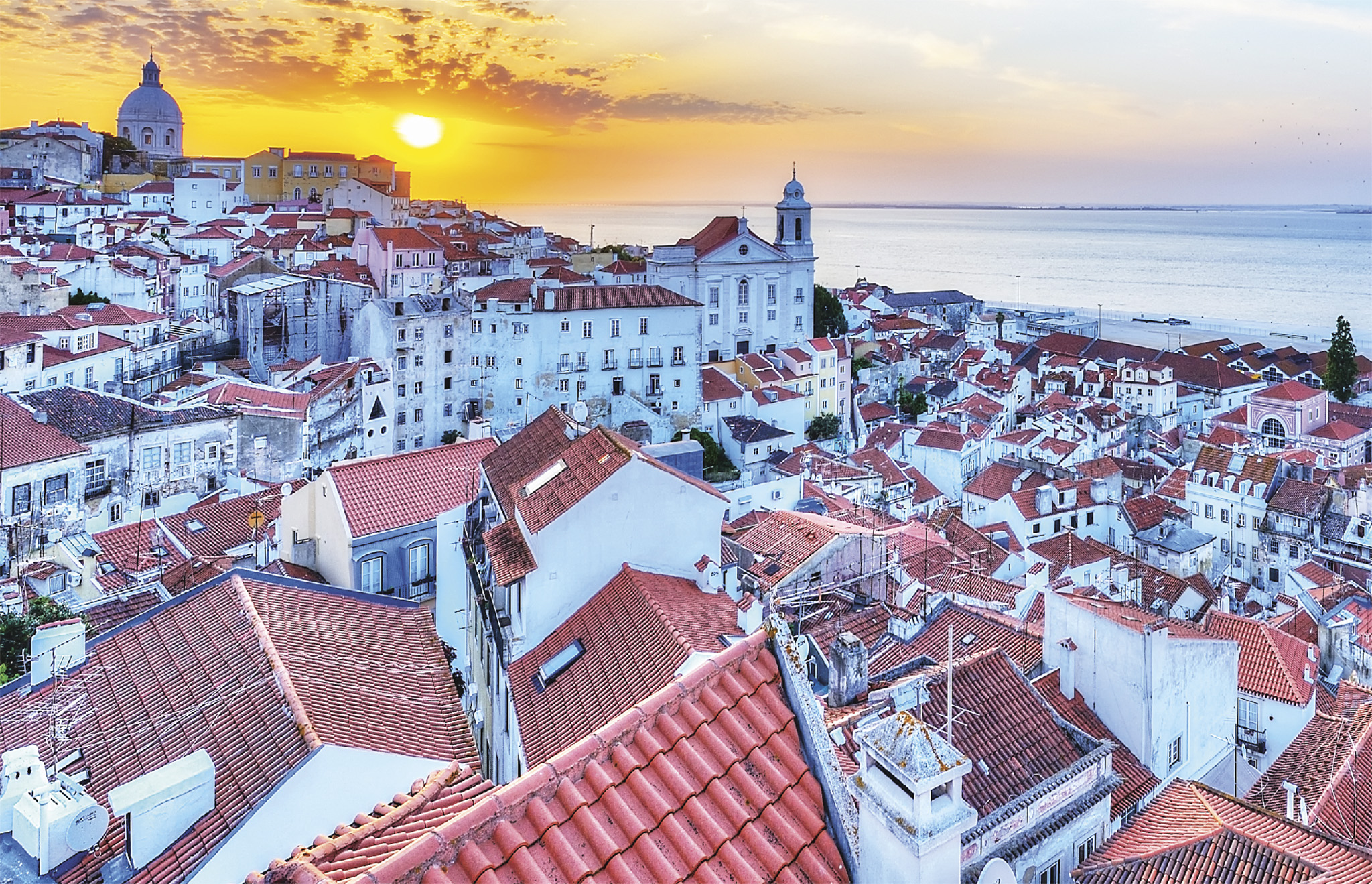 t Sunrise over the Alfamas terracotta rooftops Welcome to Lisbon Reasons to - photo 4