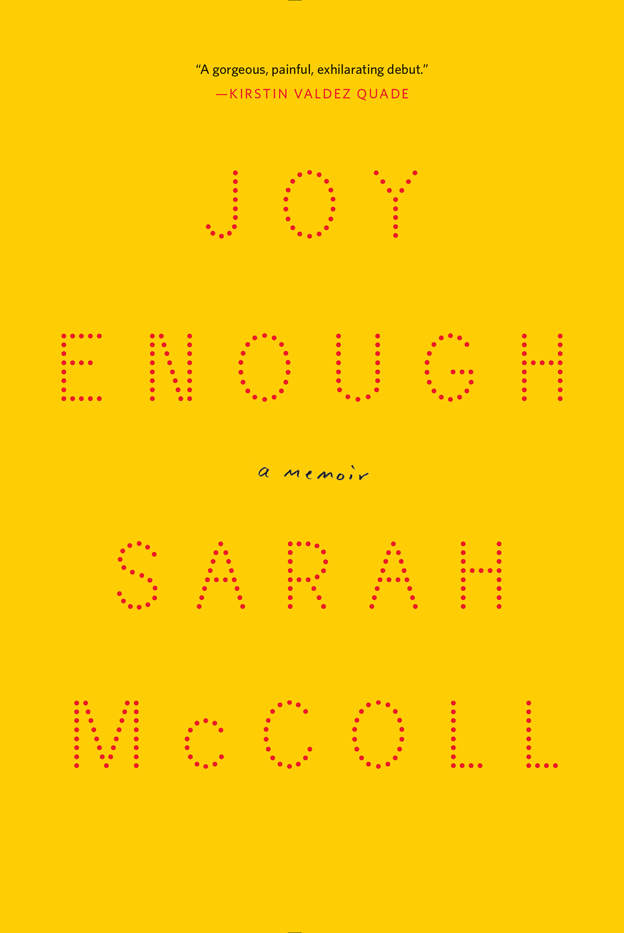 SARAH McCOLL JOY enough A Memoir For Duncan Katy and Bliss Some writers - photo 1