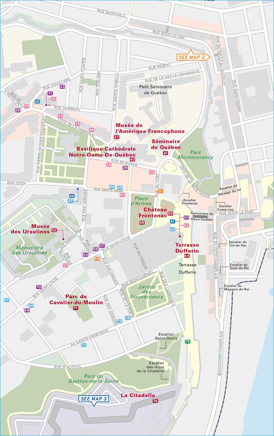 MAP 2 Vieux-Qubecs Lower Town map halves follow - photo 6