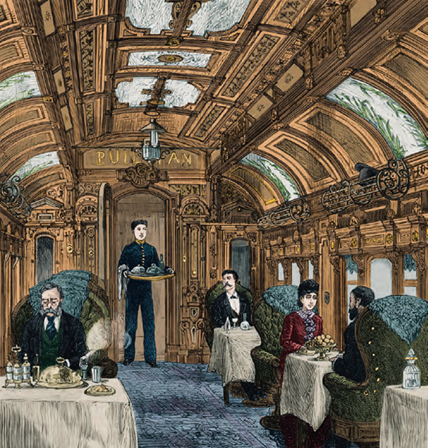 The dining saloon of a Pullman car on the Great Northern Railway from The - photo 3