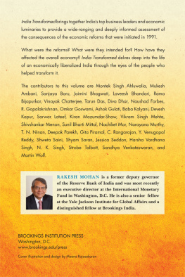 Rakesh Mohan India Transformed: Twenty-Five Years of Economic Reforms