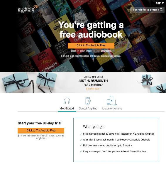 Click The Link Below to Get Started For Audible US For Audible UK For - photo 1