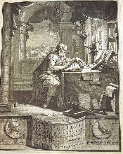 Frontispiece of a 1706 Latin edition of The Attic Nights by Jakob Gronovius - photo 7