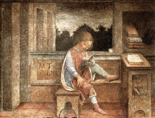 The Young Cicero Reading by Vincenzo Foppa 1464 Victorian etching of a - photo 8