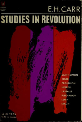 Carr - Studies in Revolution