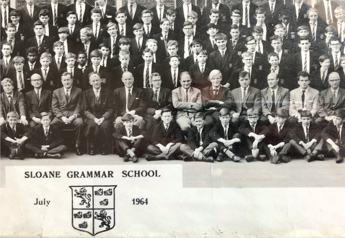 The Sloane School photo with far right to left sitting on the ground John - photo 10